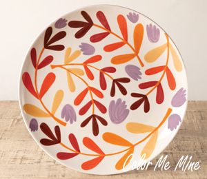 Whittier Fall Floral Charger