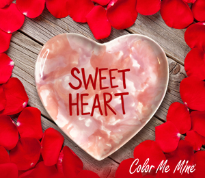 Whittier Candy Heart Plate