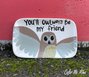 Whittier Owl Plate