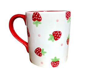 Whittier Strawberry Dot Mug