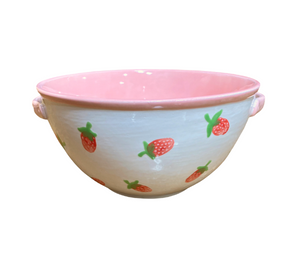 Whittier Strawberry Print Bowl