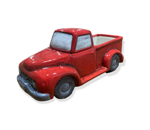 Whittier Antiqued Red Truck