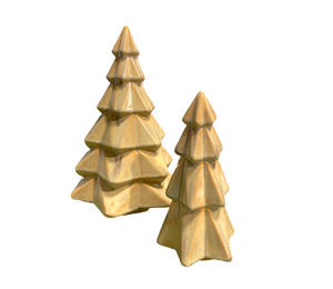 Whittier Rustic Glaze Faceted Trees
