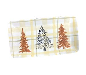 Whittier Pines And Plaid Platter