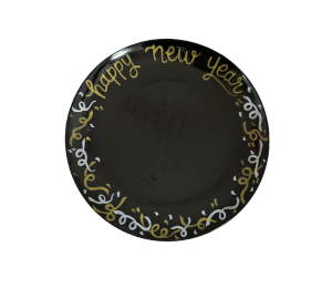Whittier New Year Confetti Plate