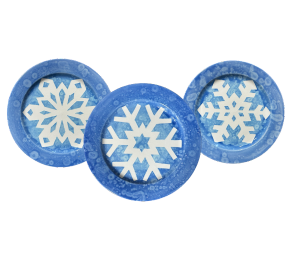 Whittier Paper Snowflake Plate